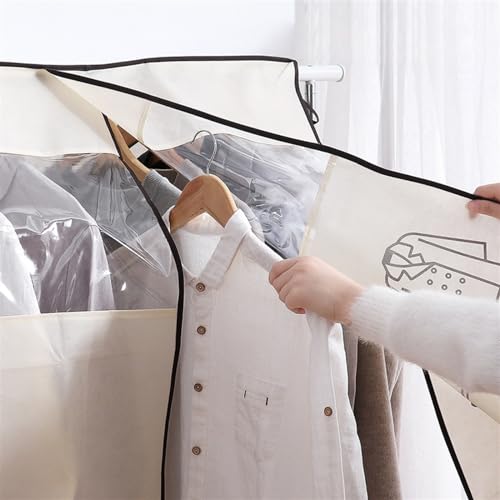 Garment Bags Household Three-dimensional Clothing Dust Cover, Suit Wedding Transparent Dust Cover, Coat Coat Protective Cover, Cloth Closet Clothing dust Cover (Color : A, Size : 90 * 110cm)3