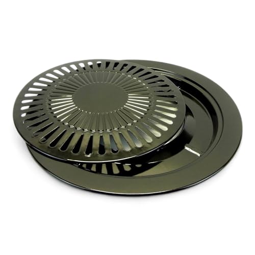 Starlet24 Grille de cuisson 2 pièces Ø 31 cm pour barbecue Camping Réchaud à gaz avec outil 2 en...