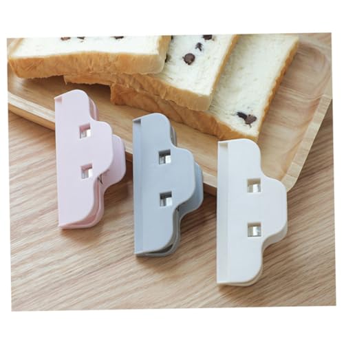 CONGARTENO 1Pc Simplicity Portable Food Sealing Clip Gray Bag Closure Clamp for Snacks Chips and Vegetables Strong Spring Pressure Abs Material for Kitchen Storage