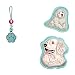 Step by Step Magic Mags „Dog Basty“, 3-teilig, 2 Magnet-Applikationen und 1 Anhänger, Hunde-Design, passend zum Schulranzen oder Vorschulrucksack