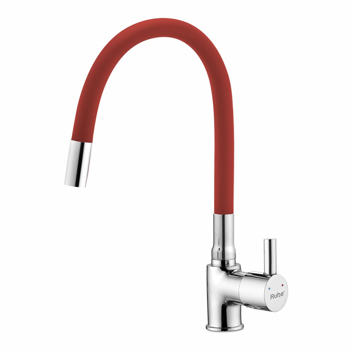 Ruhe® Kara 20Inch Single Lever Sink Mixer Faucet/Tap | Flexible Silicon Spout (Foam Flow Function) | 360° rotatable | Super-Functional Water tap for Kitchen Sinks & Bathrooms | Red Color (B0C85WC912) Amazon Price History, Amazon Price Tracker