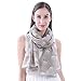 Lina & Lily Jack Russell Terrier Dog Print Large Scarf Lightweight, Gift for Dog Lover (Khaki)