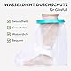 Gipsschutz Wasserdichter Fuß Erwachsene Verbandschutz Wiederverwendbar Duschüberzug Fußprotektor für Zehe, Knöchel, Fuß, Bein um Casts und Bandagen trocken zu halten