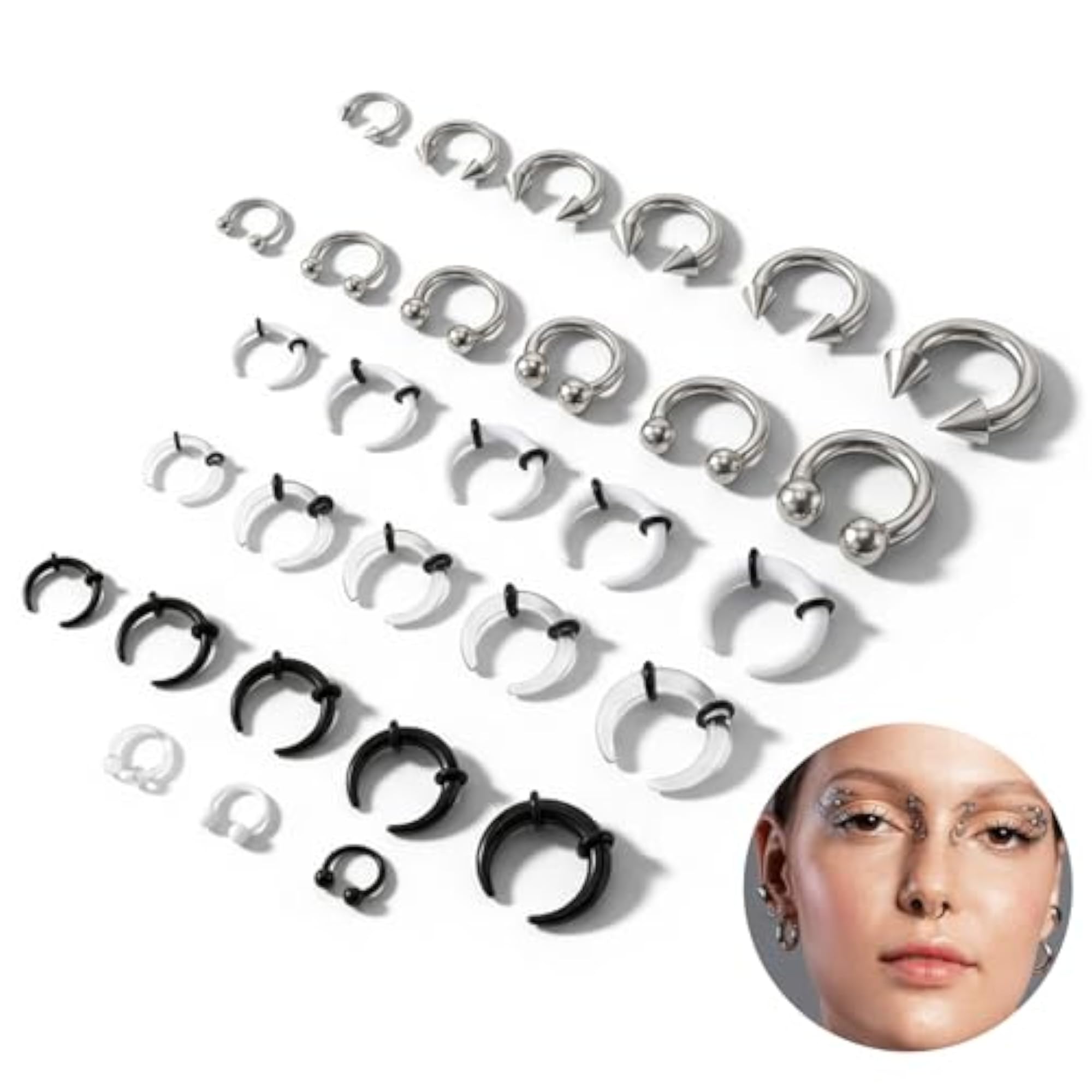 24Pcs Septum Stretching Kit