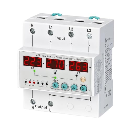 Relais de commutation automatique 3P4W 80A pour éviter les pannes de phase