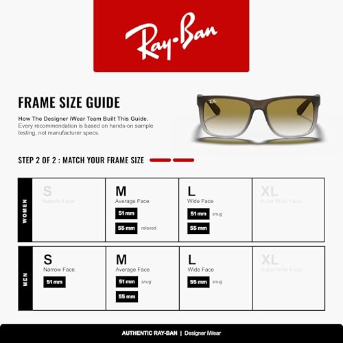 Image of Ray-Ban RB4165 Justin Classic Square Sunglasses for Men for Women