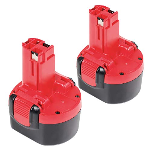 Batería PSR960 9.6V 3.0Ah 2 paquetes, LENOGE BAT100 BAT119 BAT048 Reemplazo de batería Bosch para GSR 9.6 VE-2 2607335260 2607335272 2607335373 2607335461 2607335524 PSR 9.6 VE-2 PSR 9.6VE-2