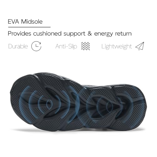 EGMPDA Mens Shoes Running Slip On Tennis Walking Shoes Lightweight Breathable Sneakers for Gym Work Casual Soft Sole Trainers Non Slip Athletic Footwear3