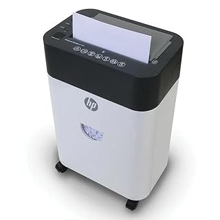 HP - Paper Shredder Micro Cut, 100-Sheet Auto Feed, Shreds Credit Cards & Staples, Heavy Duty Paper Shredder for Home Use with 4.5 Gallon Basket