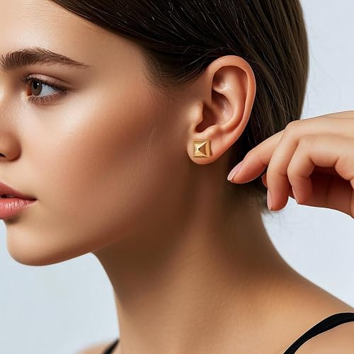 Gold Stud Earrings 14K Gold Earrings for Women Trendy Fun Fashionable and Totally Versatile Dainty Fashion Stud Earring for Women4
