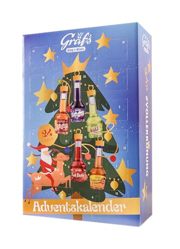 Gräfs Adventskalender mit vielen leckeren Mini-Likören Motiv 2019 (24 x 0,02l)