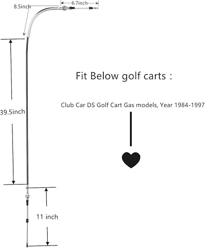 Miniatura 2 de Dr.Acces Cambio de transmisión del carrito de golf Cable de marcha atrás para Club Car DS Gas Golf Cart 1998 en adelante Reemplazar #103379501