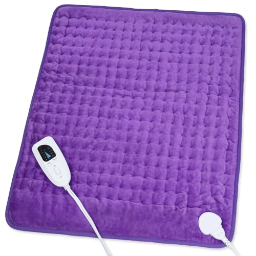 Image of Heating Pad,Electric Heating Pads,Heating Pad for Back,Purple,24x20 Inch