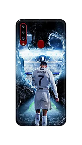 Image of Printed Hard Back Cover Case for Samsung Galaxy A20s Back Cover (Footbal Legend) -1302