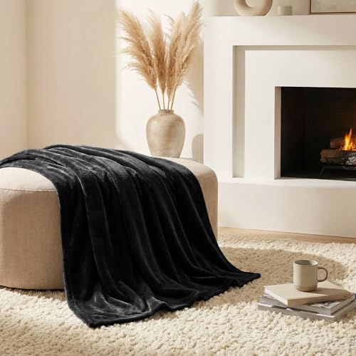 CozyLux Kuscheldecke Flauschig Decke 150x200 cm Schwarz – Ansicht 6