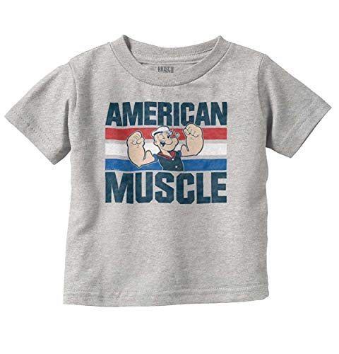 Brisco Brands Popeye The Sailor American Muscle Youth T Shirt Tee Boys