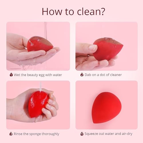 Image of SUNISA Premium Beauty Blender Makeup Sponge with Storage Container