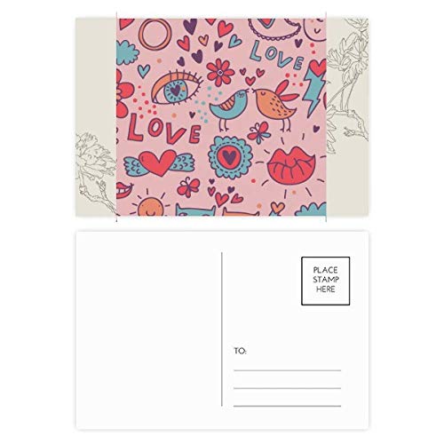 Carte postale de fleur de peinture pour exprimer vos sentiments avec élégance