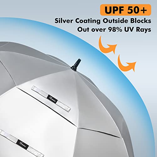 Ninemax Large Golf Umbrella Uv Protection Windproof, 62/68 Inch, Uv Blocking, Upf 50+, Auto Open, Vented, Oversized Umbrella For Sun And Rain #TOP1