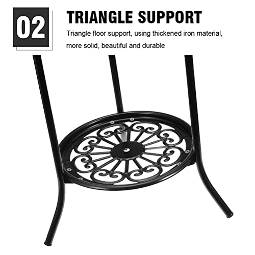 BTSEURY Suporte de metal para plantas em vaso, 50,8 cm à prova de ferrugem decorativo para vasos de