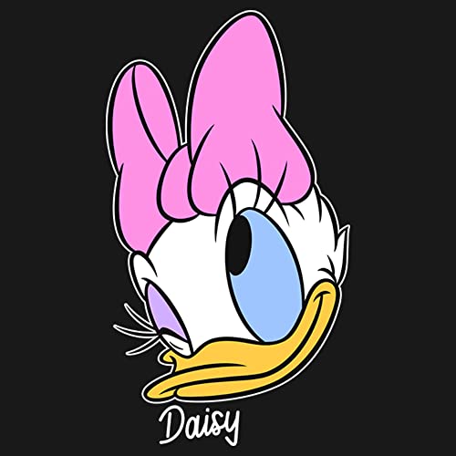Disney Characters Daisy Big Face Girl's Solid Crew Tee2