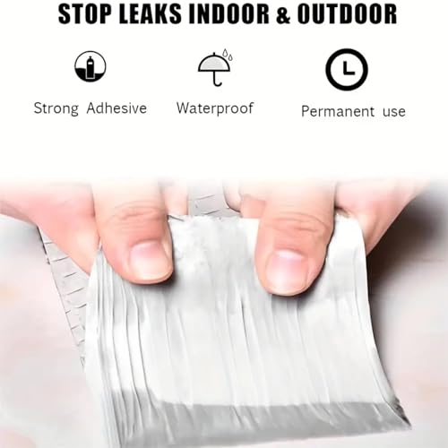 Cinta de butilo impermeable de aluminio 50mmx5m para reparar techos 3