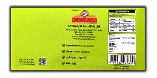 Tea4U Herbal Infusion Tea Bags - Natural & Fresh (Chamomile) #TOP5
