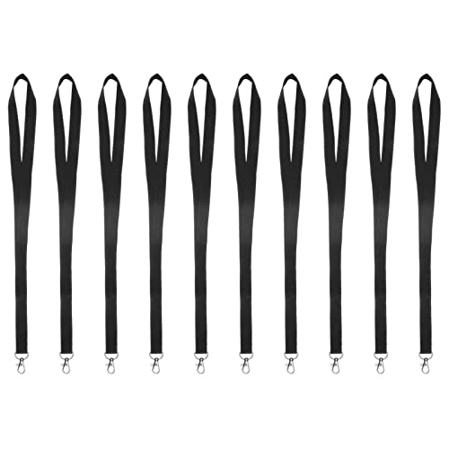 Karteo® Lot de 10 porte-clefs avec mousqueton 20 mm Imprimés non imprimés, à suspendre pour cartes de crédit Australie téléphone portable Noir Cover