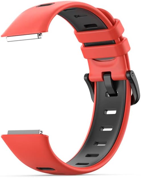 Miniatura 10 de KangPlus - Correa deportiva compatible con Huawei Band 7, correa deportiva de repuesto de silicona ajustable y cómoda compatible con Huawei Band 7,