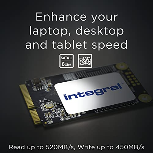 Image of Integral 128GB mSATA Internal SSD for PC and Laptop, up to 480MB /s Read 400MB /s Write