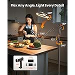Ring Light with Stand Tripod for iPhone – Evershop 10” Overhead Camera Mount, 70.8” Tall Adjustable Selfie Light with Phone Holder for Video Recording, Photography, Streaming, TikTok, YouTube - Image 3