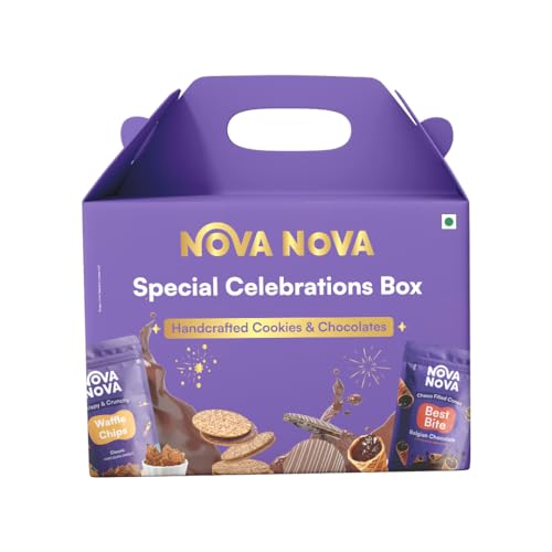 Nova Nova | Special Celebration Gift Box | Waffle Cookies, Waffle Chocolates, Best Bites & Waffle Chips (300 Grams) (B0CW3NDCKM) Amazon Price History, Amazon Price Tracker