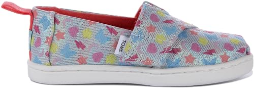 Image of TOMS Kids Tiny Alpargata Washed Dinos (Toddler /Little Kid)