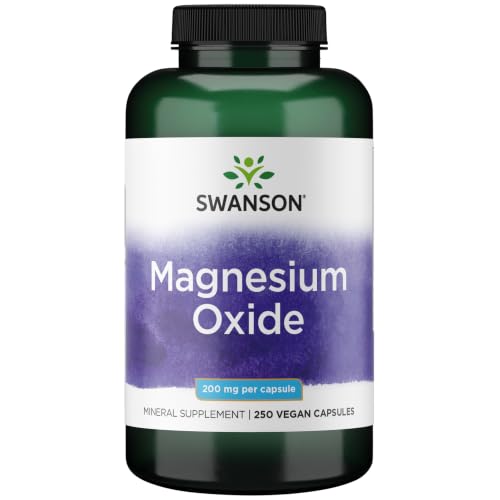 Swanson Magnesium 200 Milligrams 250 Capsules