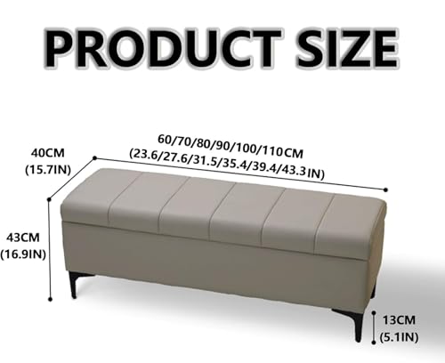 Tabouret d'extrémité de lit avec coffre pour optimiser le rangement des petits espaces