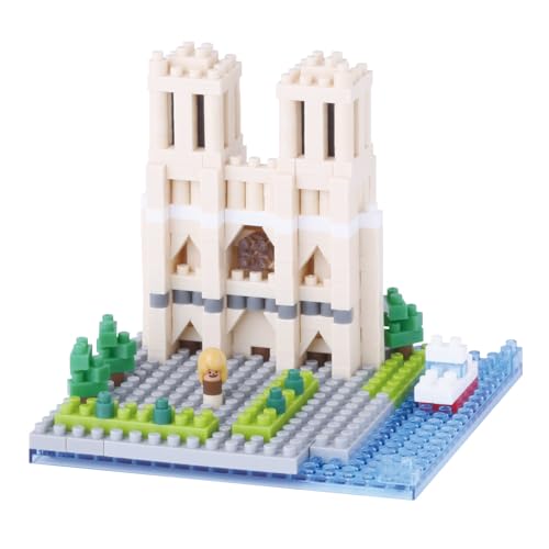 Maquette Nanoblock Notre-Dame de Paris NBH-093, réplique de monument en 400 pièces