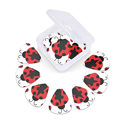 Médiators Guitare 12-Pack Funny Ladybug Guitar Picks Pour Guitare Électrique Guitare Acoustique Diverses Guitares - Les Beatles, Paul McCartney, John Lennon, RIngo Starr, George Harrison Médiators Guitare 12-Pack Funny Ladybug Guitar Picks Pour Guitare Électrique Guitare Acoustique Diverses Guitares – Image 6