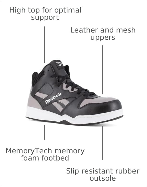 Image of Reebok Men's BB4500 Work Composite Toe Grey 9 M