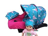 9pc Baby Boy Baby Girl Ultimate Set of Infant Car Seat Cover Canopy Headrest Blanket Hat Nursing Scarf, 30JY01