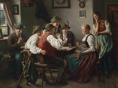 Toile affiches d'art les Admirateurs d'Emil Rau émotion salon
