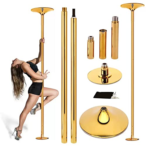 SaryEdge Barra de Baile de Tubo de Acero Fijo Giratorio para Uso doméstico, de 45 mm/1,8 Pulgadas de diámetro, Desmontable, Adecuada para Principiantes y Profesionales,