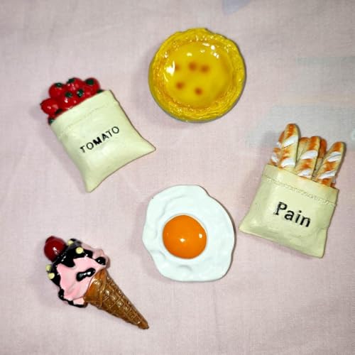 5 imanes decorativos 3D para refrigerador miniatura 4