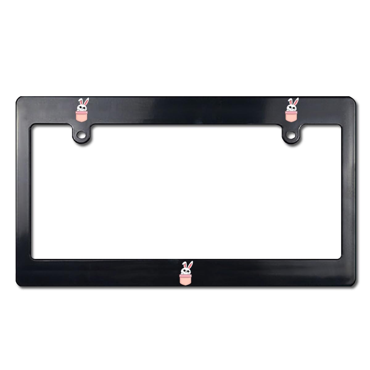 ガーリッシュナンバー　サプライまとめ売り Amazon.co.jp: かわいい おもしろ ウサギ ナンバーフレーム 前後2枚