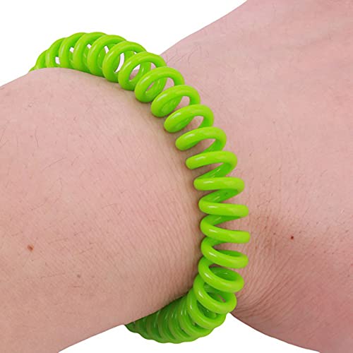 NC 10 Unidades Pulseiras Repelentes de Mosquitos DeetFree à Prova D'água Espirais Pulseiras