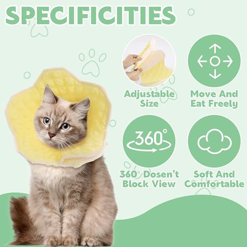 Hombys-Soft-Recovery-Cone-for-Pets-Adjustable-Breathable-Collar-for-Large-Medium-Small-Dogs-Cats-After-Surgery-L Hombys Soft Recovery Cone for Pets Adjustable Breathable Collar for Large Medium Small Dogs Cats After Surgery L