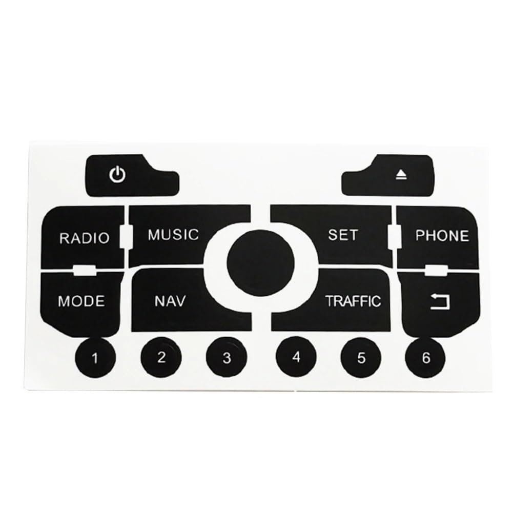 Réparation boutons autoradio Peugeot 3008 - Autocollants haute résistance Navigator