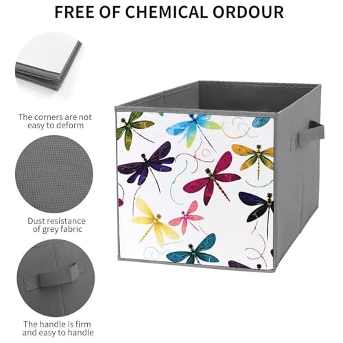 Boîtes de rangement libellule pliables pour étagère et placard - 4