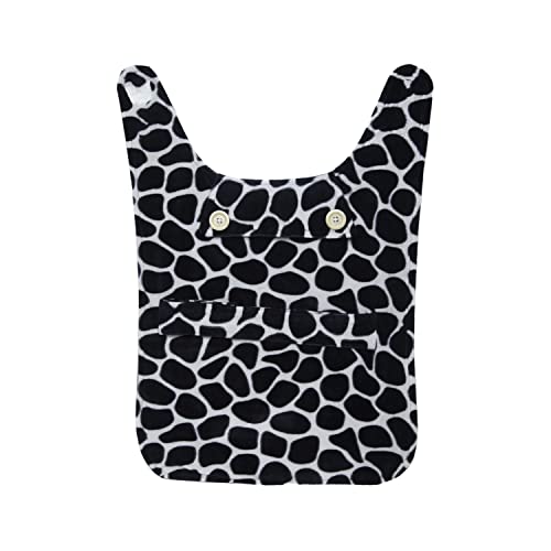 Image of Lulala Pet Jacket Dog Winter Wear Clothes Dress Wear Cold Weather Coat, Puppy Vest for Dogs and Cats Rabbit Small Medium and Large Dog(Color Black-White,XS)