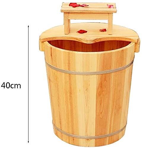 Tina de pies de madera BABYCE con masajeador miniatura 2