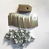 Wnuanjun 30 stücke Silber 0,75mm Titaniu Rasenmäher Rasenmäher Ersatzklinge for Automower